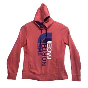 The North Face Size M Trivert Salmon Pink Half Dome Pullover Hoodie Sweatshirt